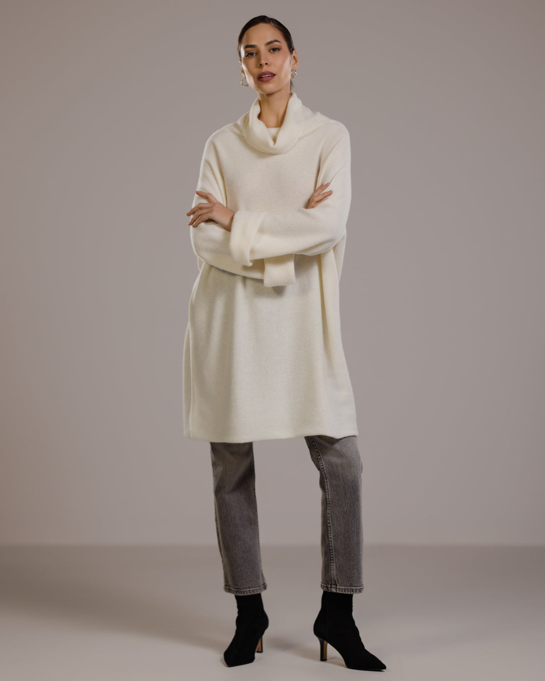 Women's Longline Sweater in Cozy Design