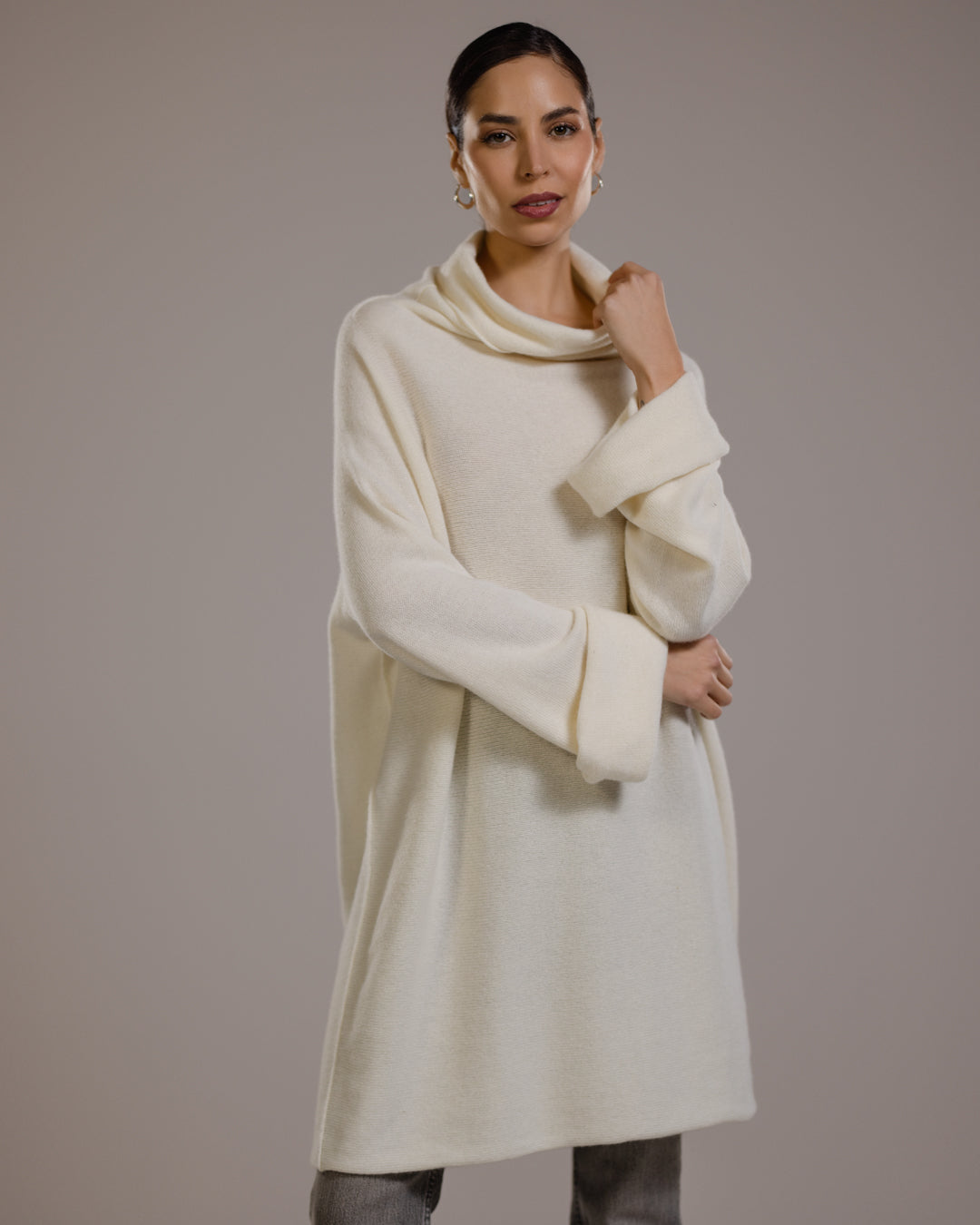 Women's Longline Sweater in Cozy Design