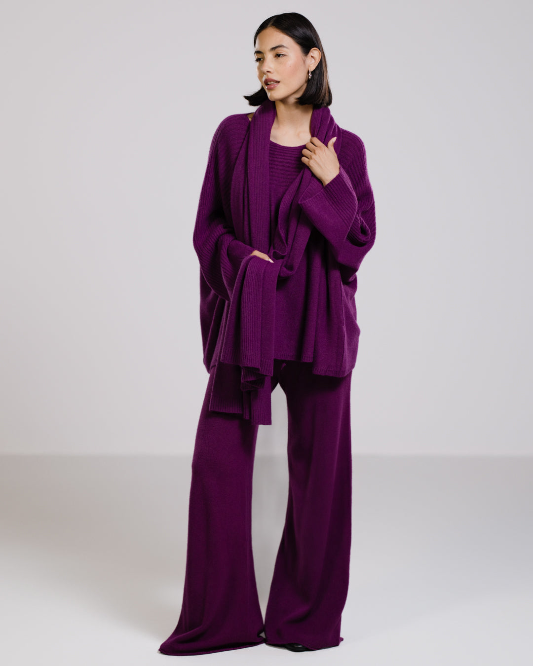 Women's Violet Relaxed-Fit Pants