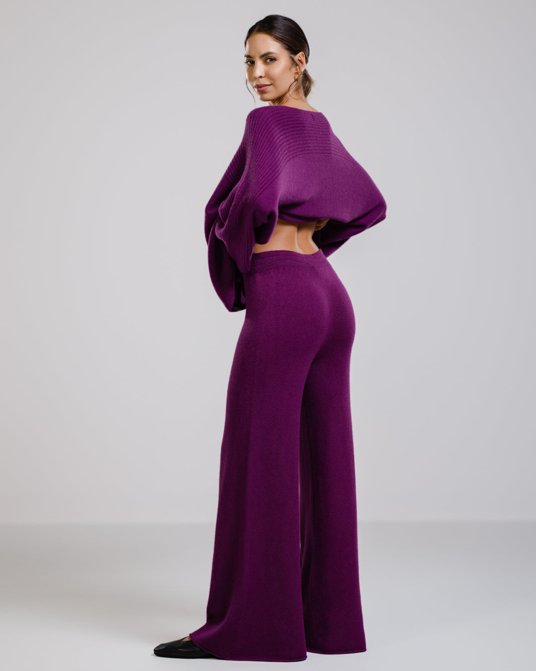 Women's Violet Relaxed-Fit Pants
