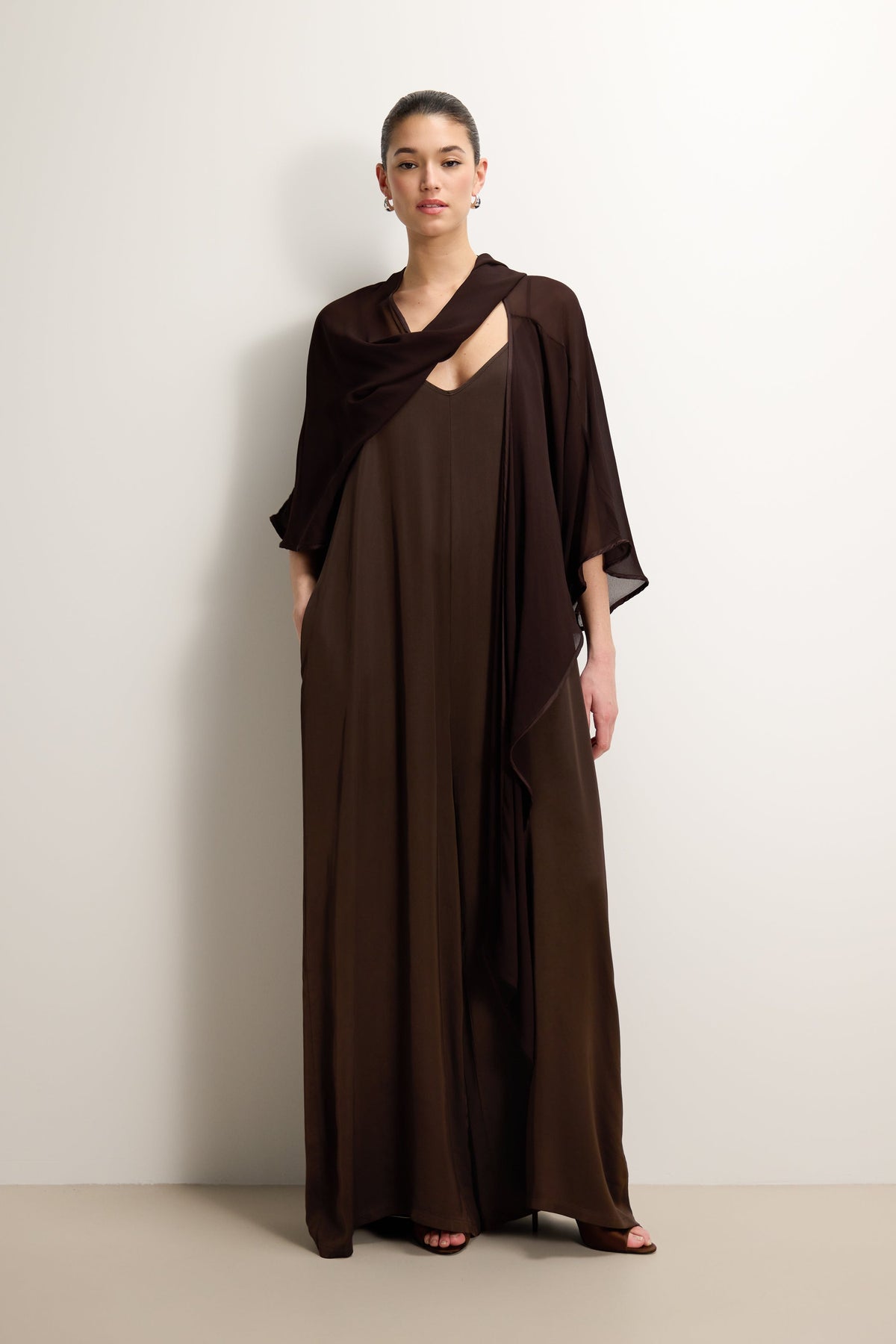 Women's Espresso Brown Lightweight Cape