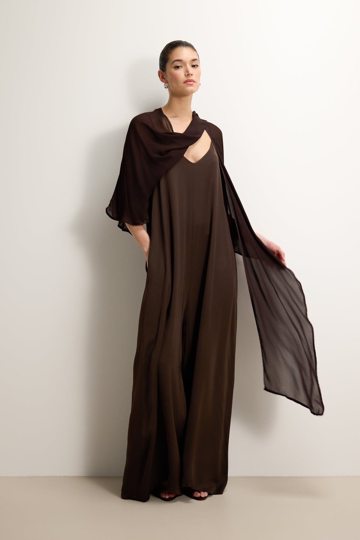 Women's Espresso Brown Lightweight Cape