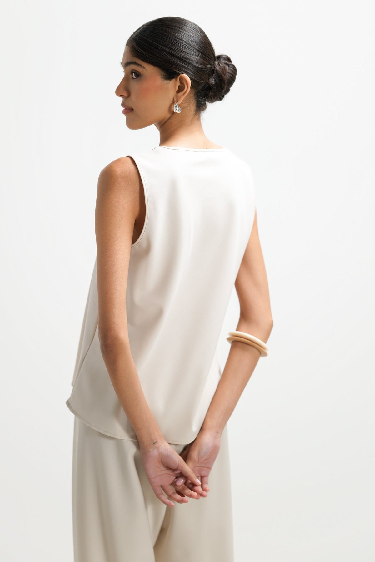 Women's Scoop Neck Vest Top in Mineral