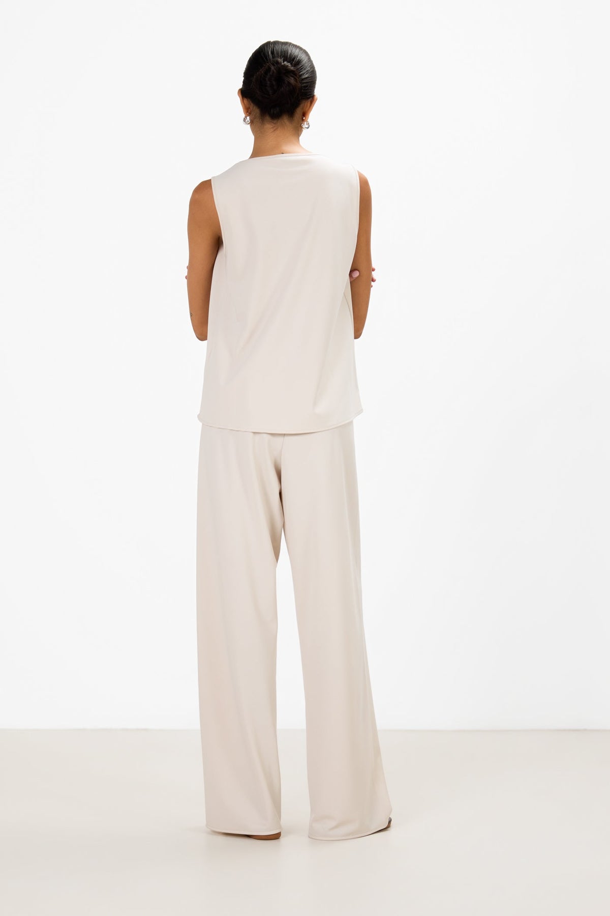 Women's Scoop Neck Vest Top in Mineral