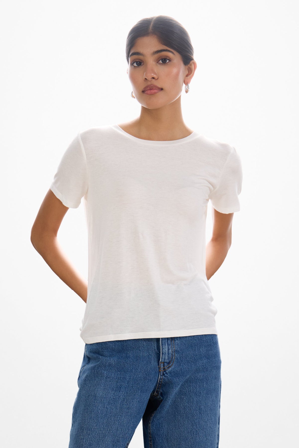 Women's White Lightweight T-Shirt