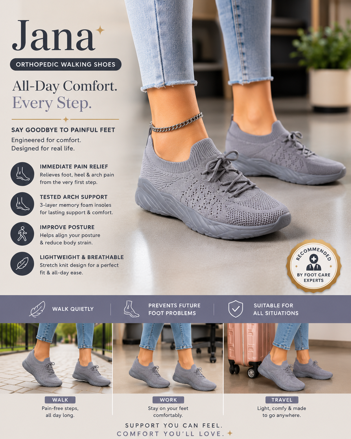Women’s Orthopedic Walking Shoes