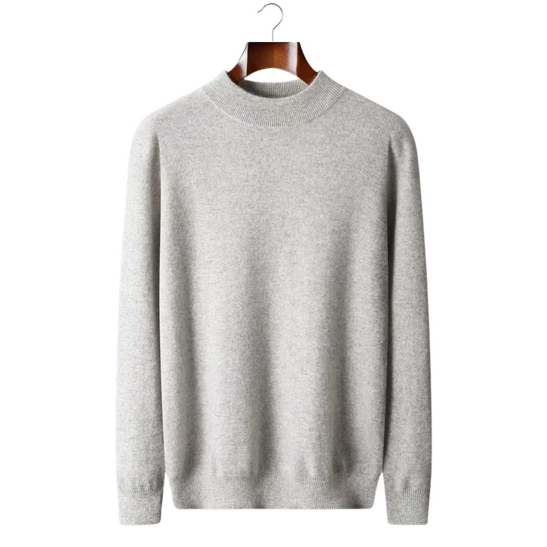 Men’s Wool Mock Neck Sweater