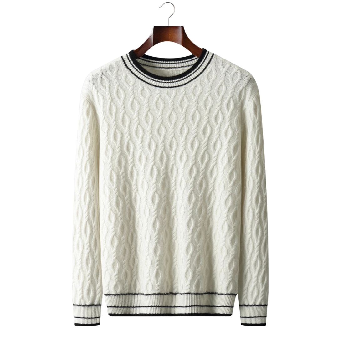 Men's WOOL JACQUARD CREWNECK