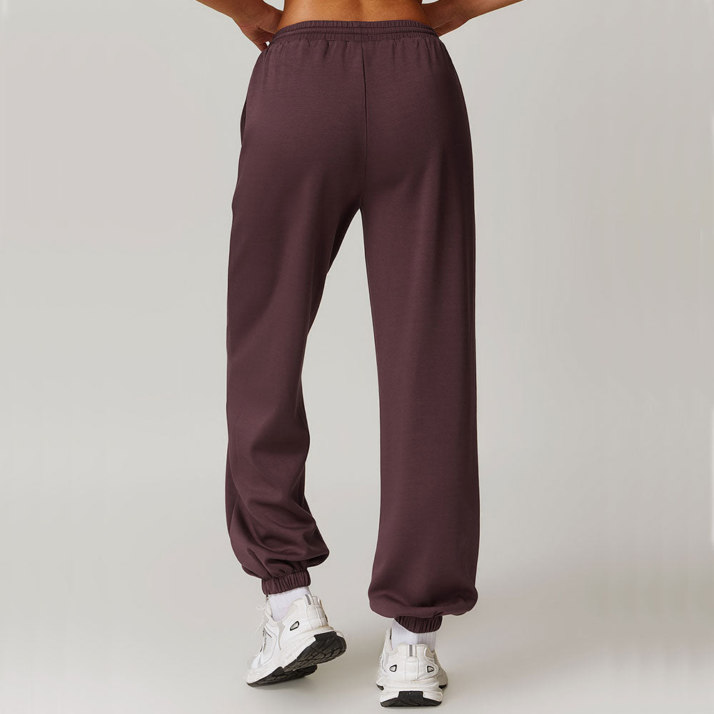 Women's Jogger Pants with Drawstring and Cuffed Ankles, Breathable, Comfortable for Casual Wear and Training