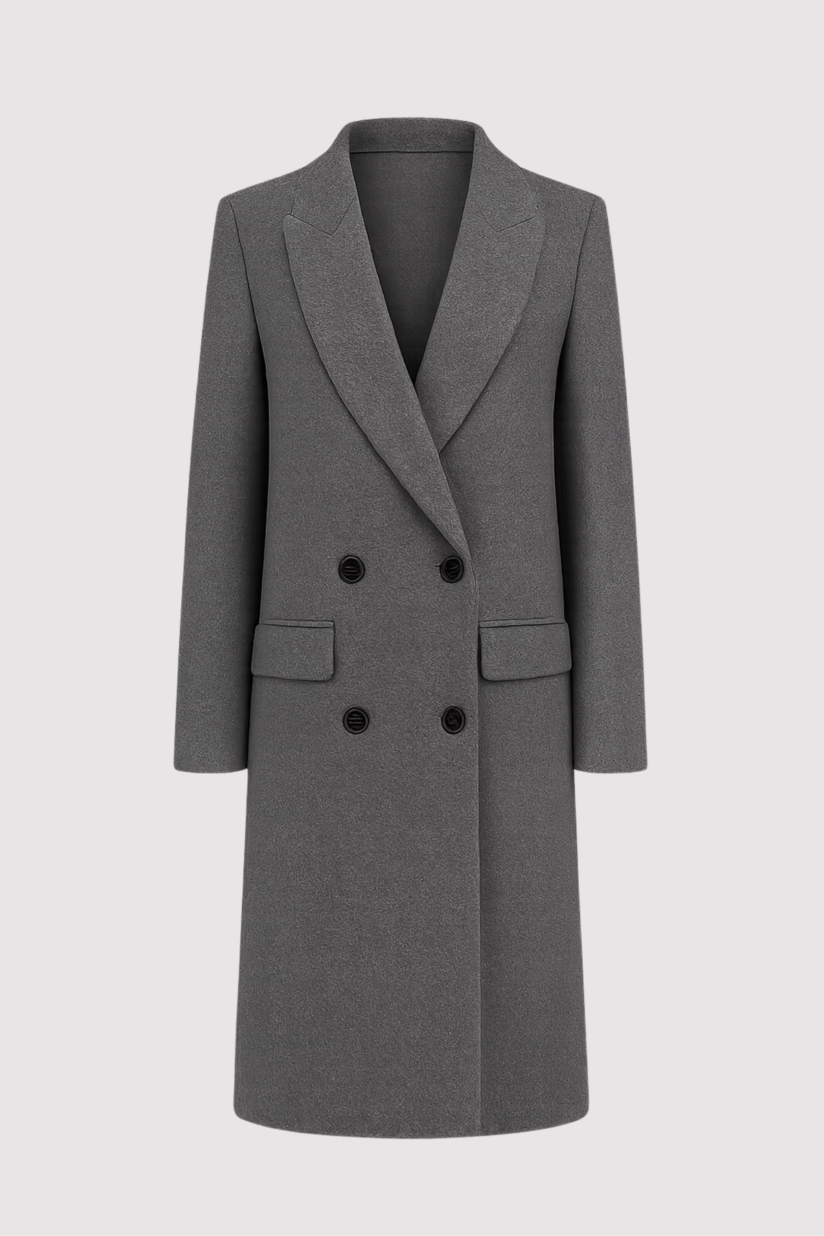 Women’s Classic Winter Coat with Lapel Collar