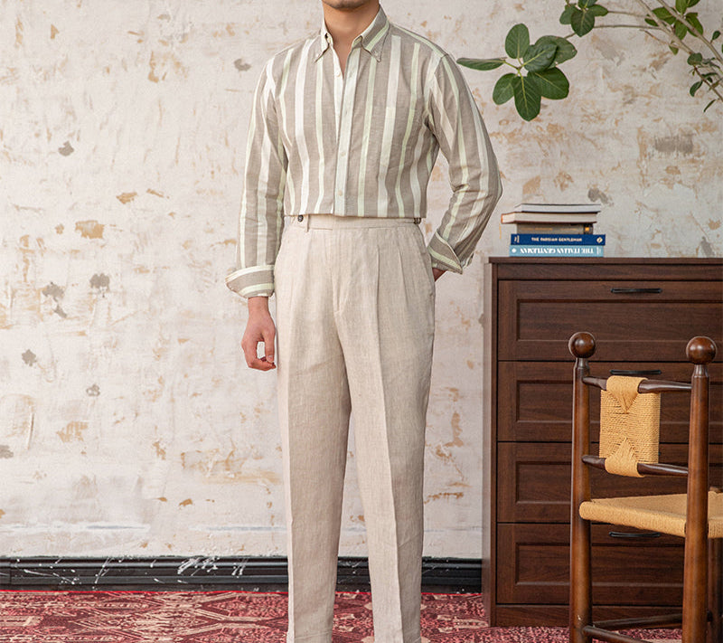 Men's Arezzo Classic Striped Cotton Shirt