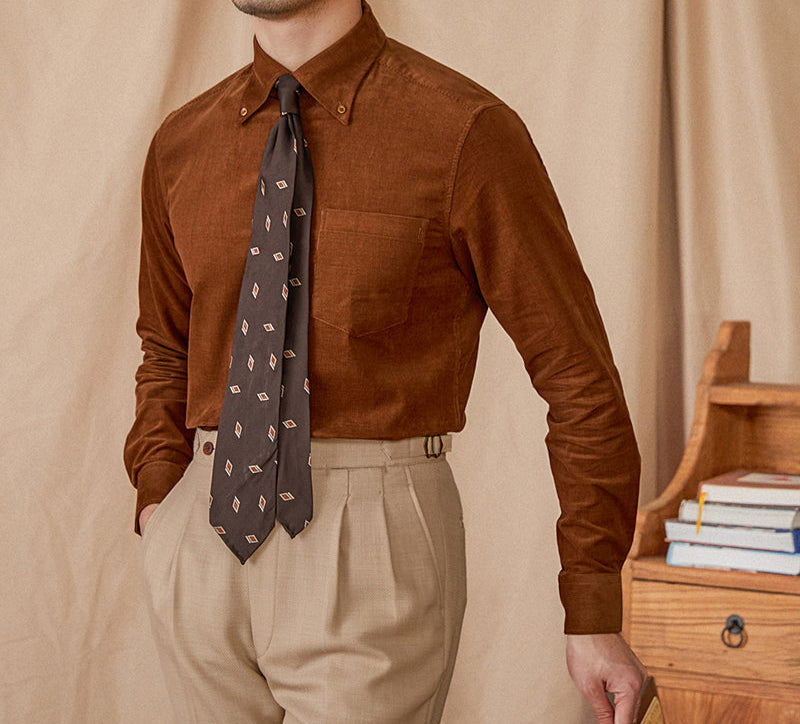 Men's Cambridge Cotton Corduroy Long Sleeve Shirt