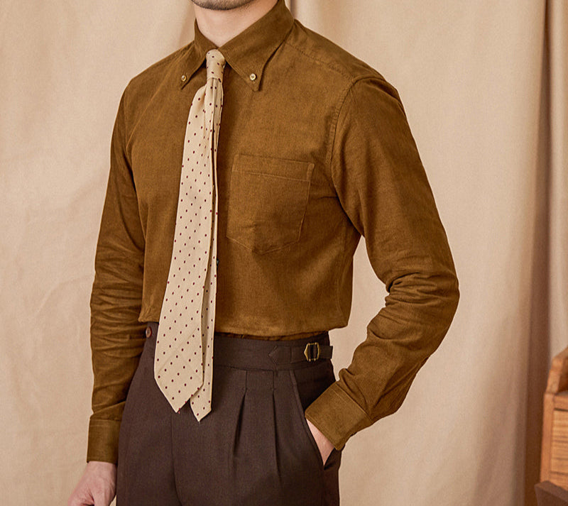 Men's Cambridge Cotton Corduroy Long Sleeve Shirt