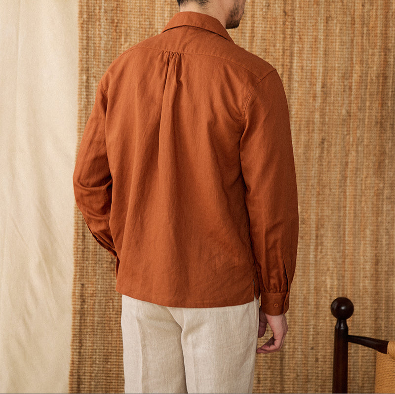 Men's Vineyard Linen-Cotton Blend Shirt