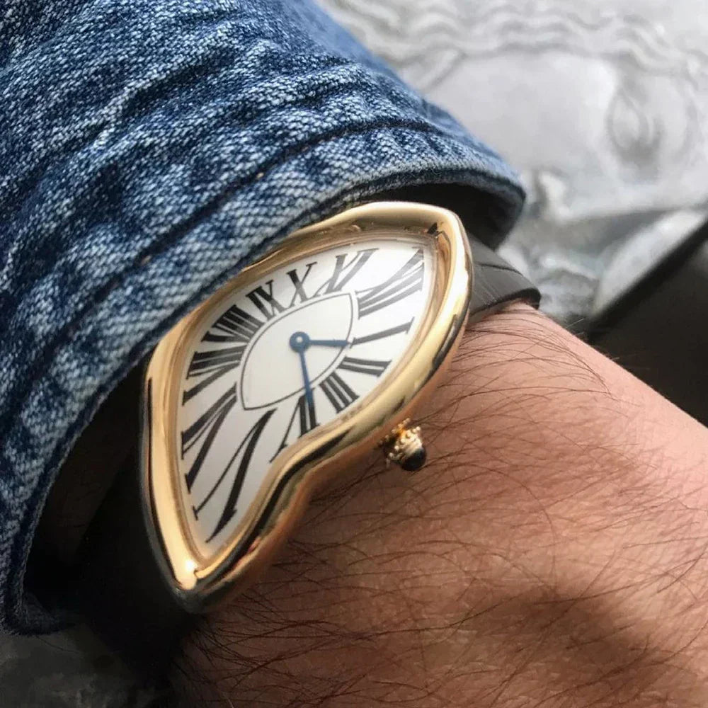 Men’s Swiss Leather Strap Watch