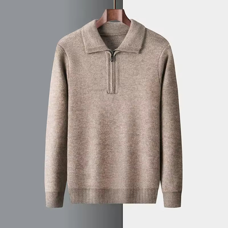 Men’s Cashmere Quarter-Zip Sweater
