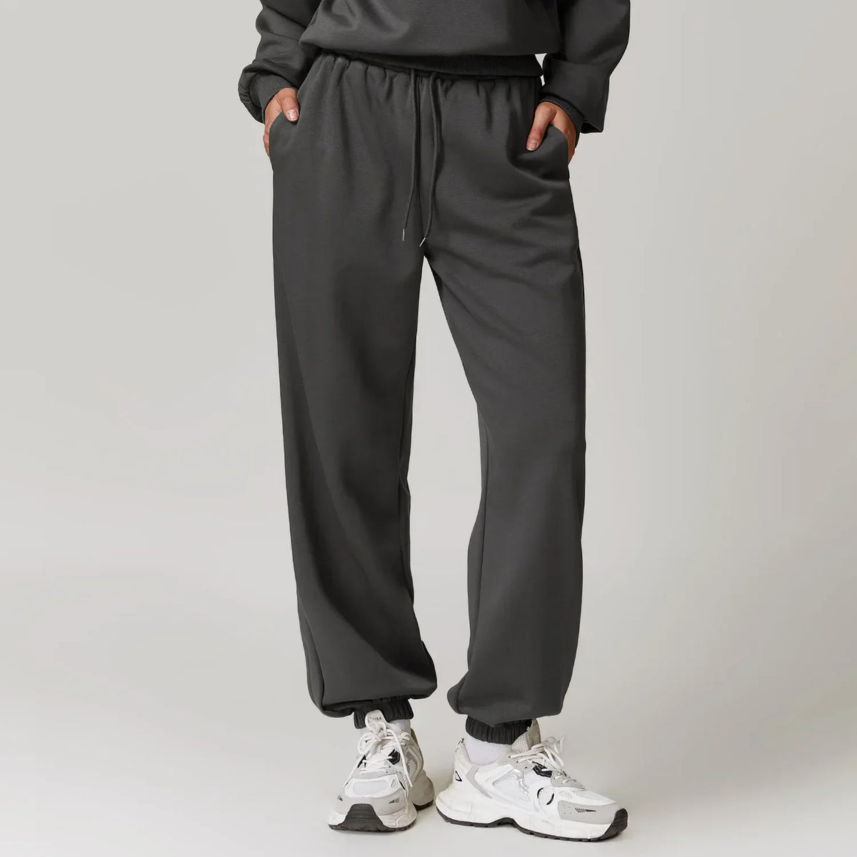 Women's Jogger Pants with Drawstring and Cuffed Ankles, Breathable, Comfortable for Casual Wear and Training