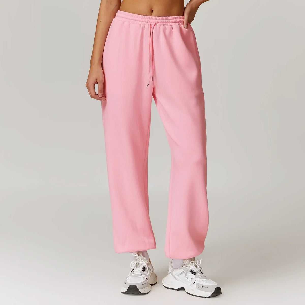 Women's Jogger Pants with Drawstring and Cuffed Ankles, Breathable, Comfortable for Casual Wear and Training