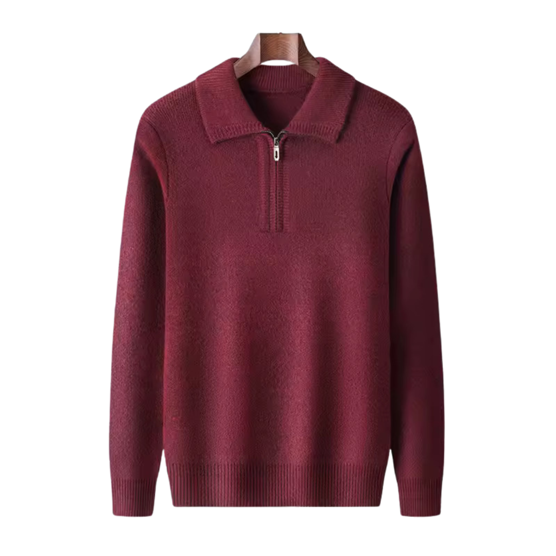 Men’s Cashmere Quarter-Zip Sweater