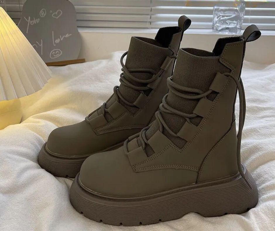 Women’s Winter Boots, Lined, Non-Slip, Warm Synthetic Leather Outdoor Boots