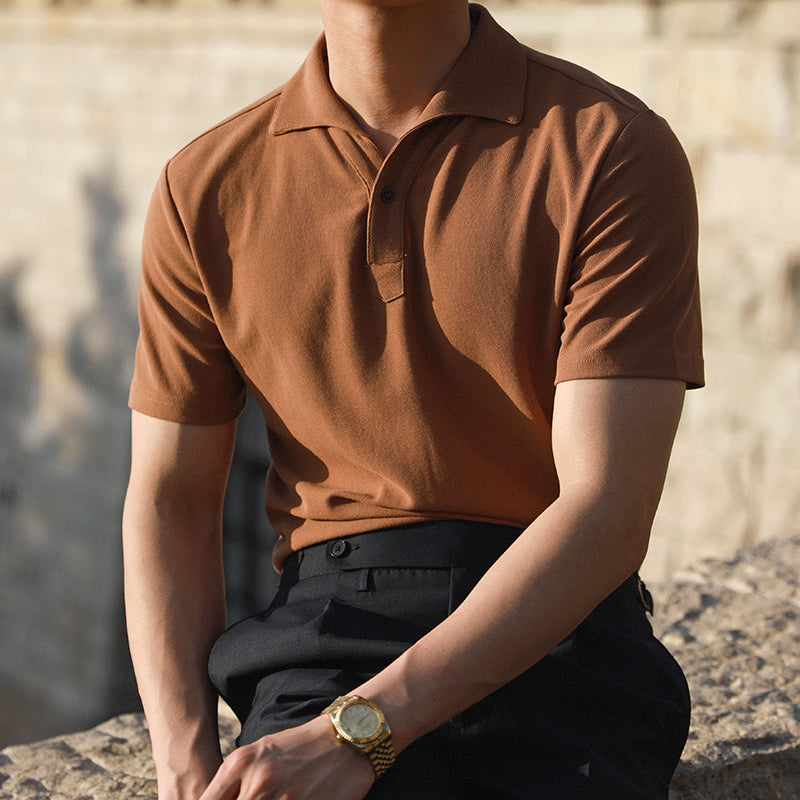 Men’s One-Piece Collar Polo Shirt