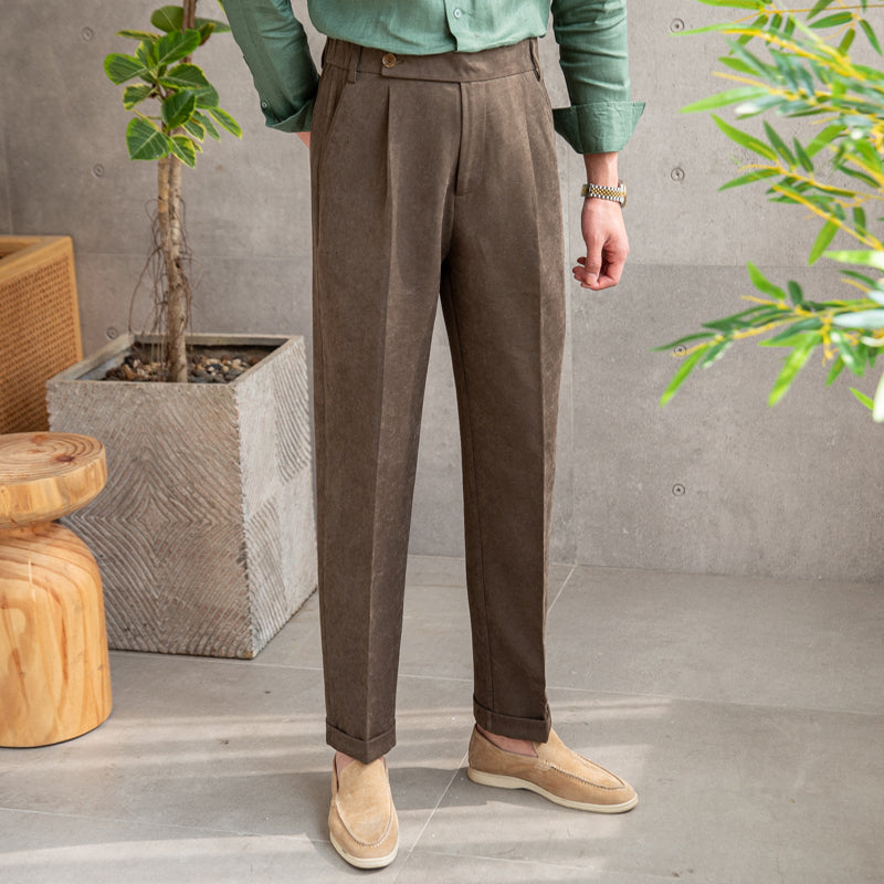 Men's Velvet Soft-Touch Trousers