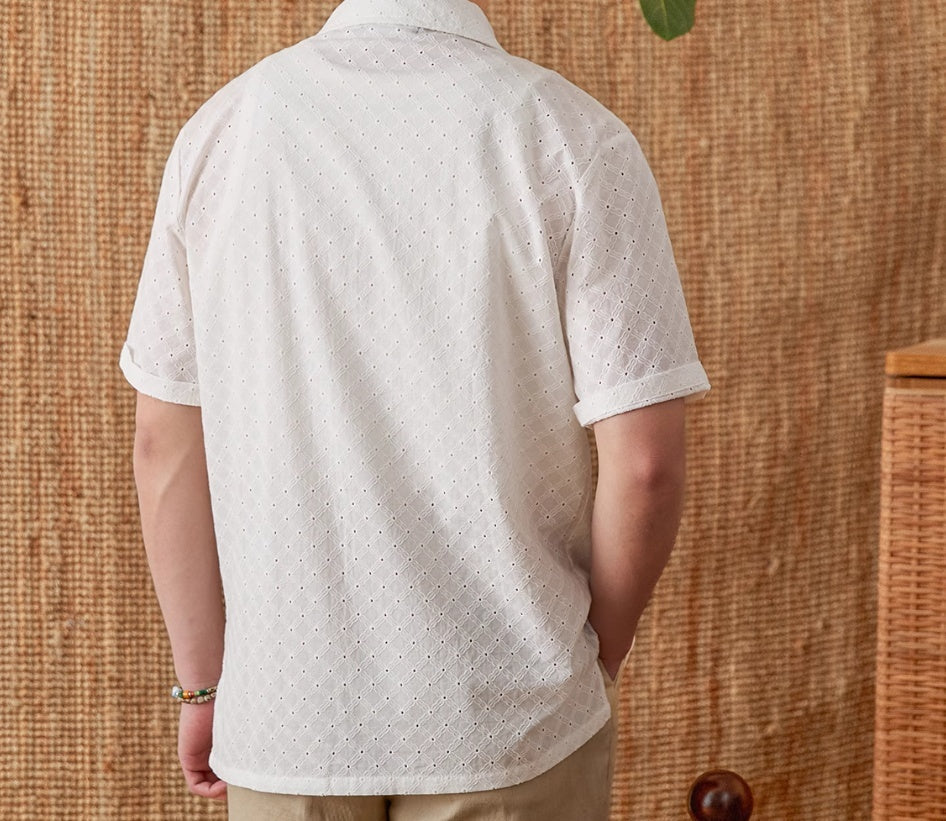 Men’s Patterned Short Sleeve Shirt