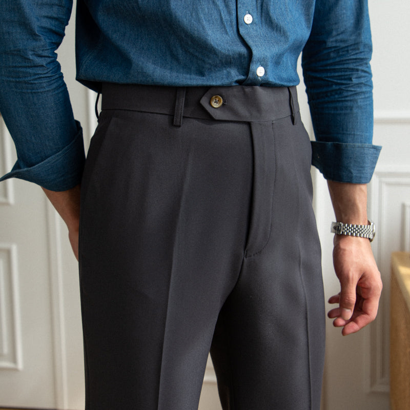 Men's Easy-Iron Straight-Fit Trousers