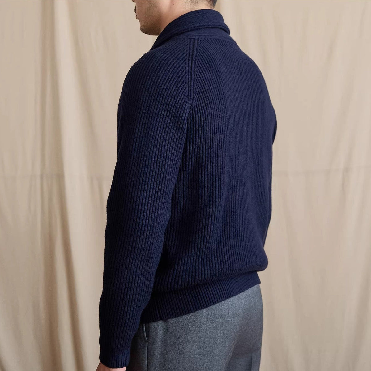Men's Harrow Ribbed Shawl Collar Cardigan