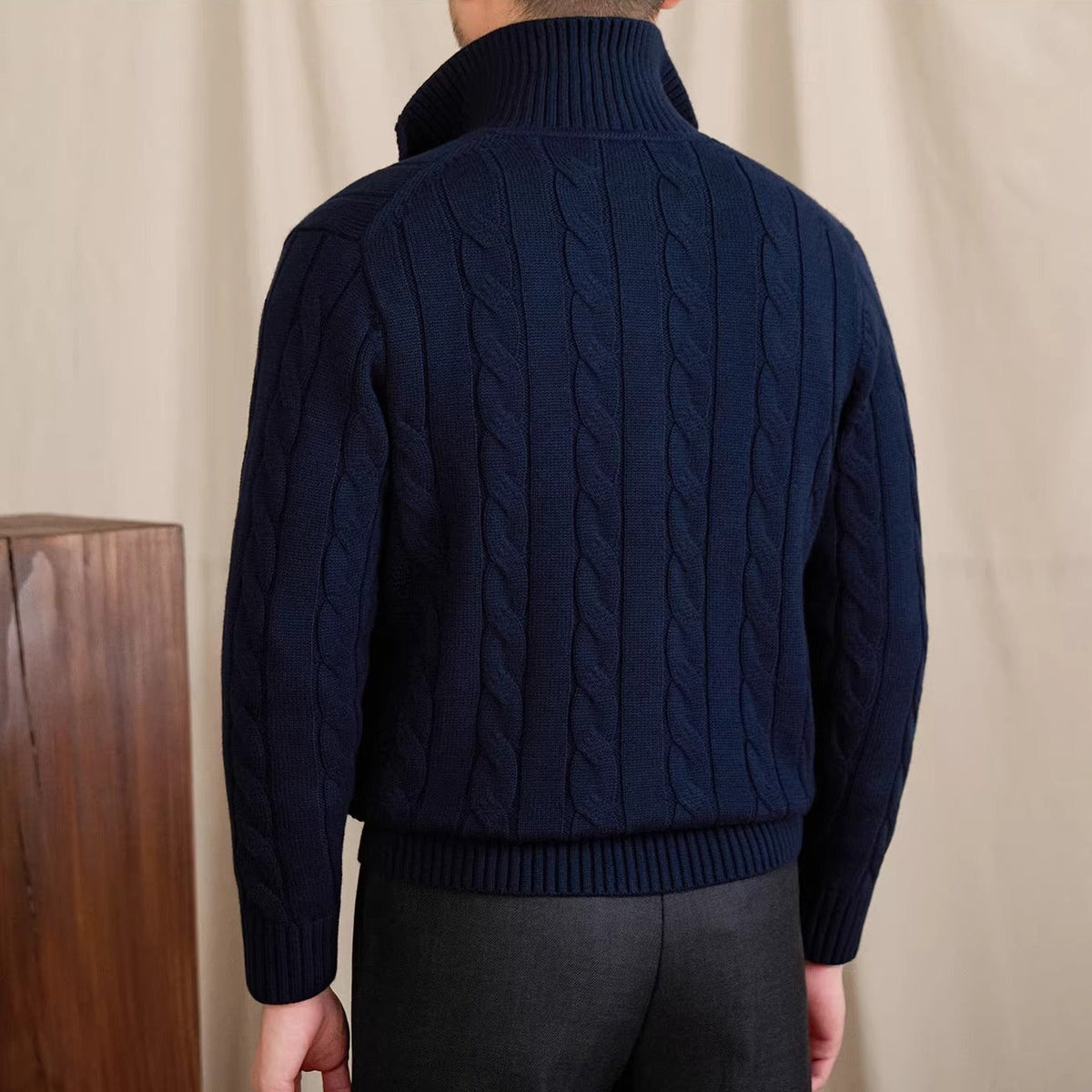 Men's St Moritz Buttoned Cable Knit Cardigan