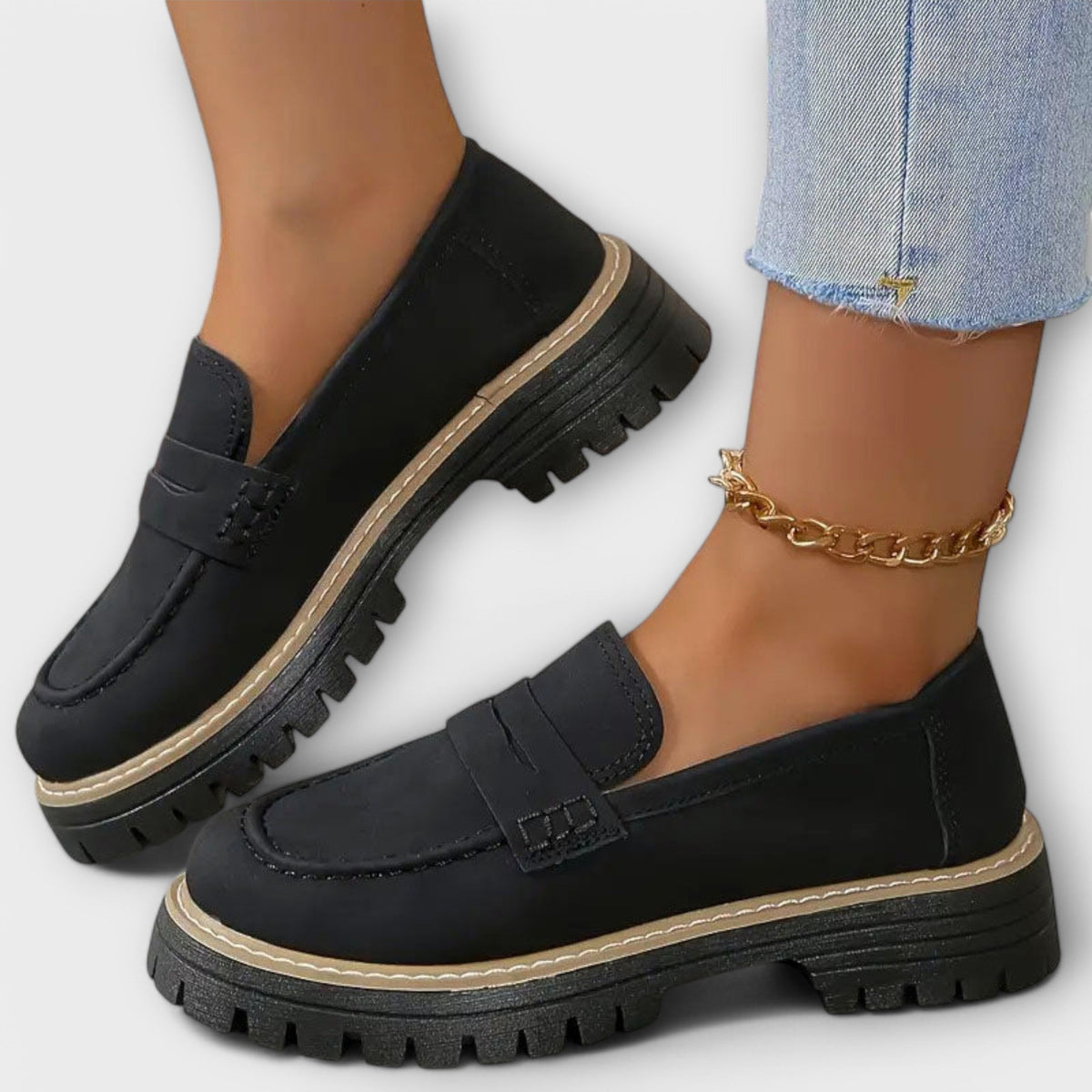 Women’s Suede Loafers, Comfortable Slip-On Casual Shoes