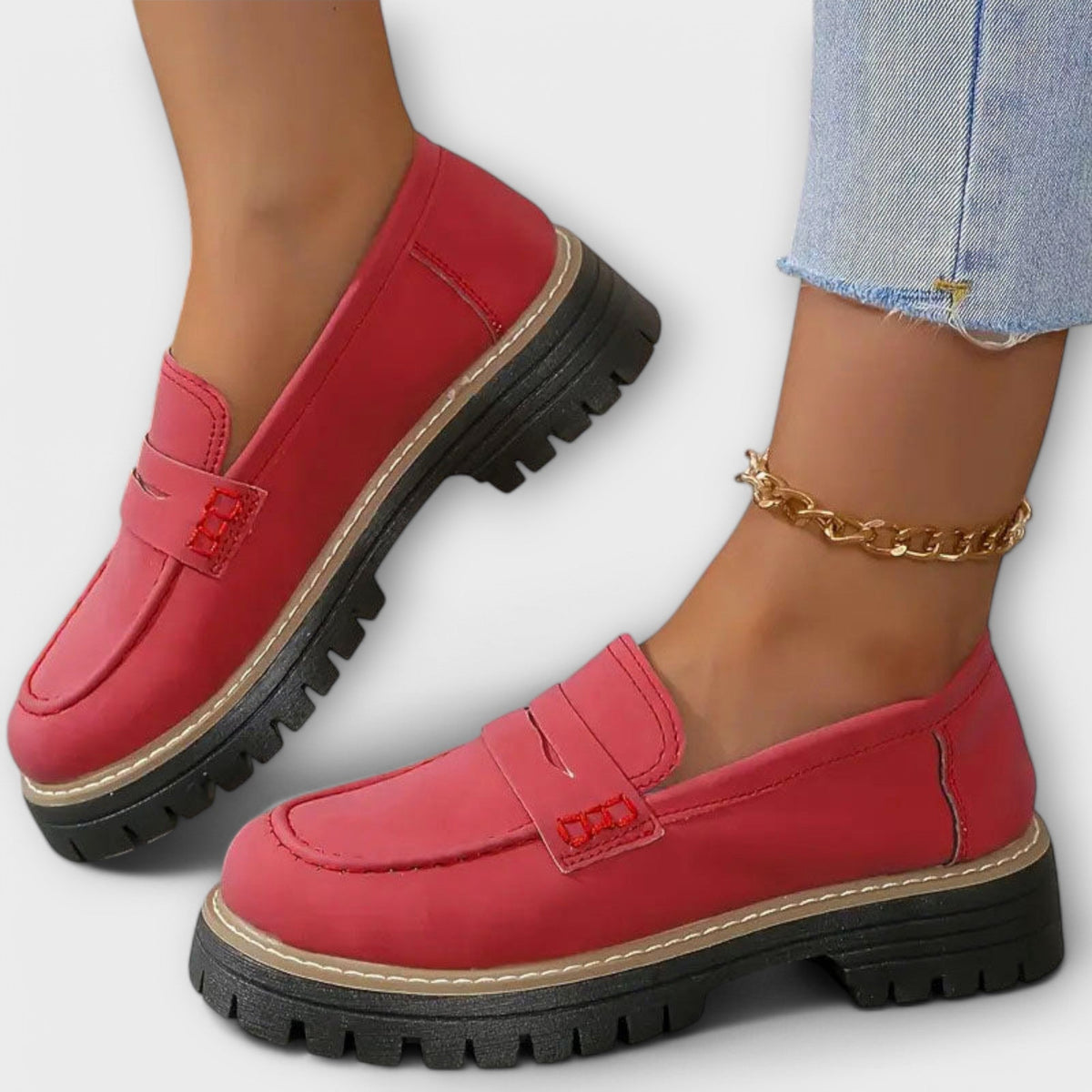 Women’s Suede Loafers, Comfortable Slip-On Casual Shoes