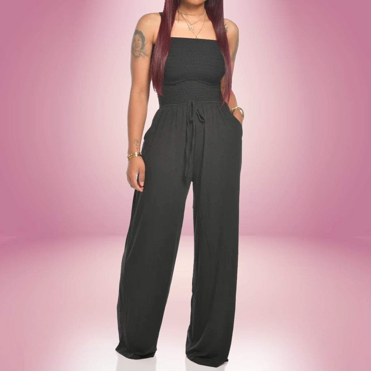 Women’s Strapless Summer Jumpsuit